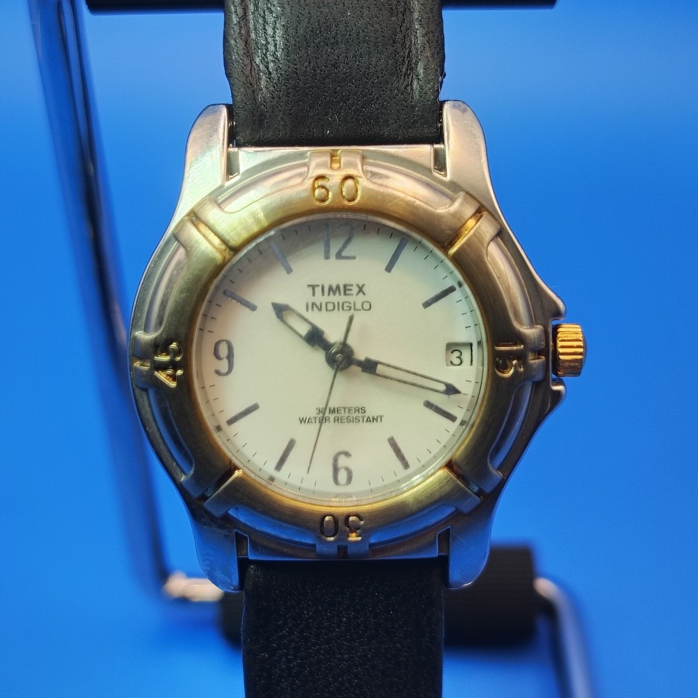 Vintage 1995 Timex Indiglo Expedition Style 26mm Women's Quartz Watch Restored